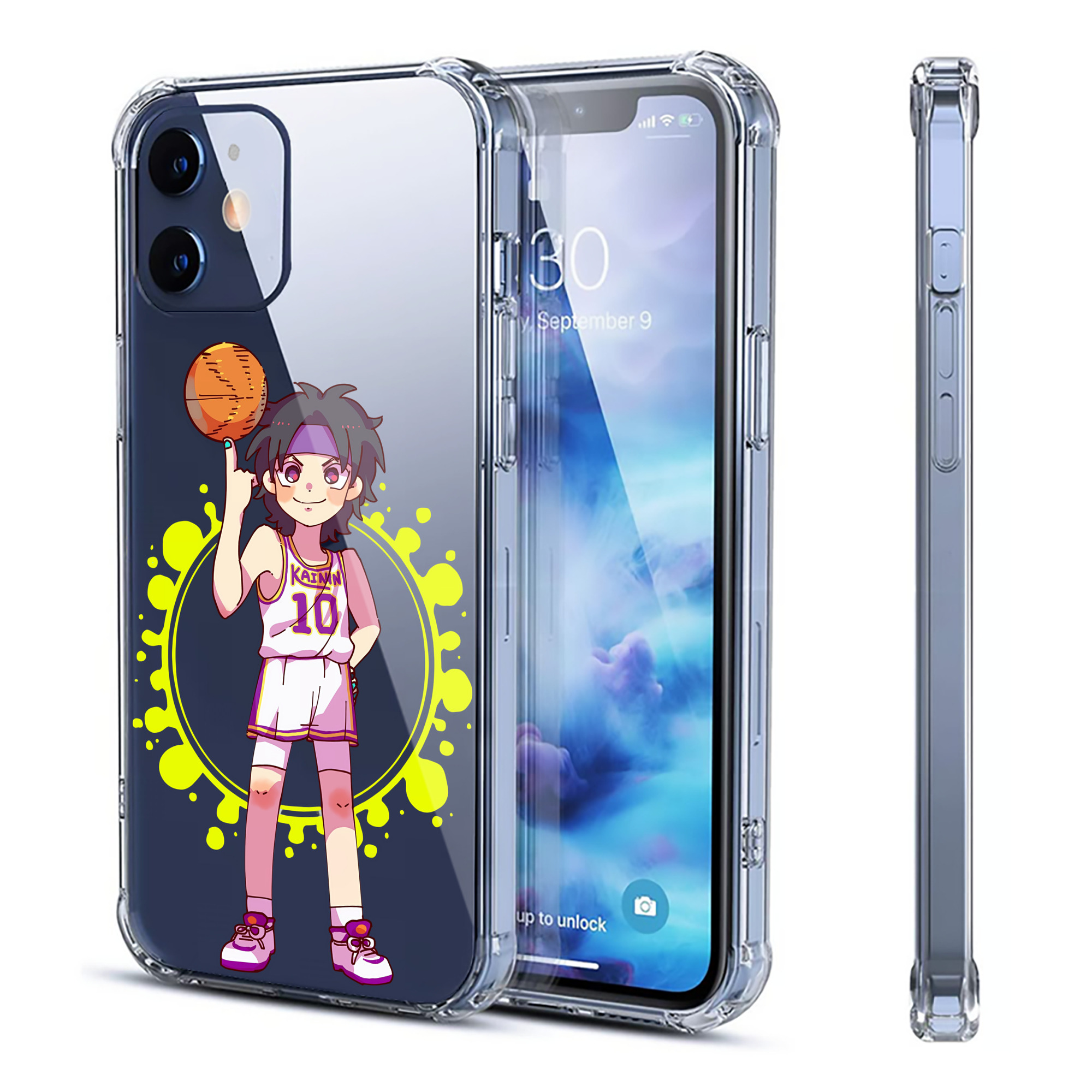 （画像用） SLAM DUNK／スラムダンク 【iPhone 12シリーズ対応】透明スマホケース（クリアソフトケース）